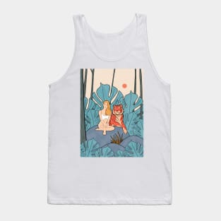 The Girl And The Tiger Tank Top